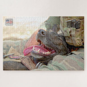 Puzzle PERRO DE TRABAJO MILITAR DE EE. UU. (20x30 pulgada