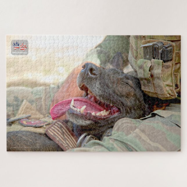Puzzle PERRO DE TRABAJO MILITAR DE EE. UU. (20x30 pulgada (Horizontal)