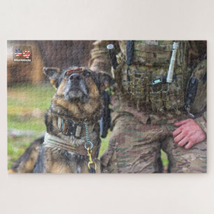 Puzzle PERRO DE TRABAJO MILITAR DE EE. UU. (20x30 pulgada