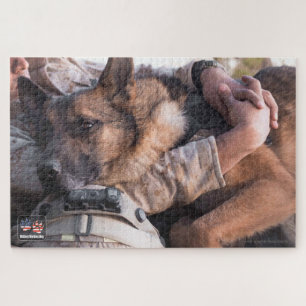 Puzzle PERRO DE TRABAJO MILITAR DE EE. UU. (20x30 pulgada
