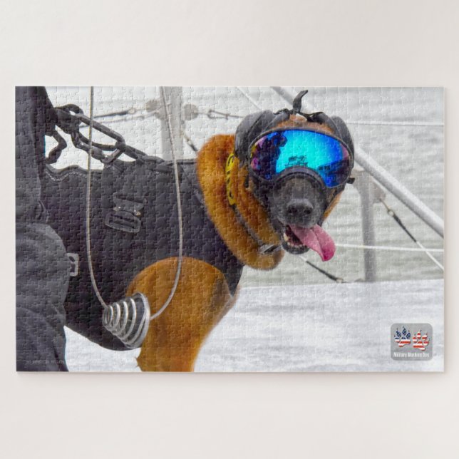 Puzzle PERRO DE TRABAJO MILITAR DE EE. UU. (20x30 pulgada (Horizontal)