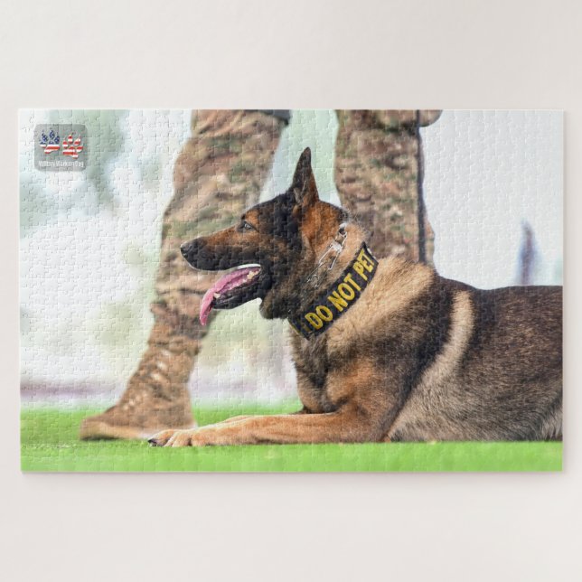Puzzle PERRO DE TRABAJO MILITAR DE EE. UU. (20x30 pulgada (Horizontal)