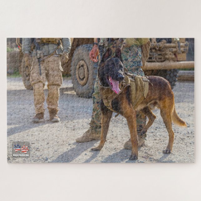 Puzzle PERRO DE TRABAJO MILITAR DE EE. UU. (20x30 pulgada (Horizontal)