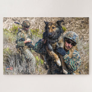 Puzzle PERRO DE TRABAJO MILITAR DE EE. UU. (20x30 pulgada