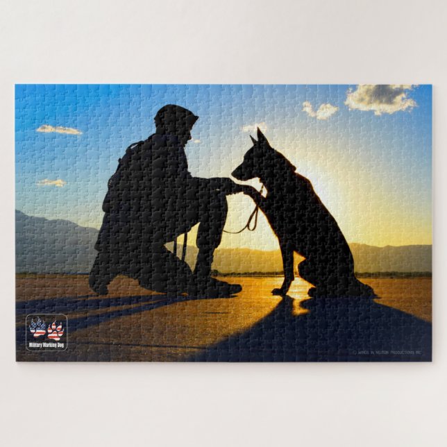 Puzzle PERRO DE TRABAJO MILITAR DE EE. UU. (20x30 pulgada (Horizontal)
