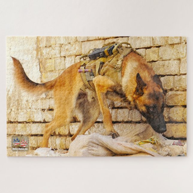 Puzzle PERRO DE TRABAJO MILITAR DE EE. UU. (20x30 pulgada (Horizontal)