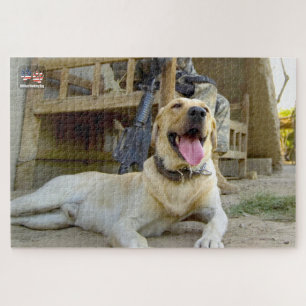 Puzzle PERRO DE TRABAJO MILITAR DE EE. UU. (20x30 pulgada