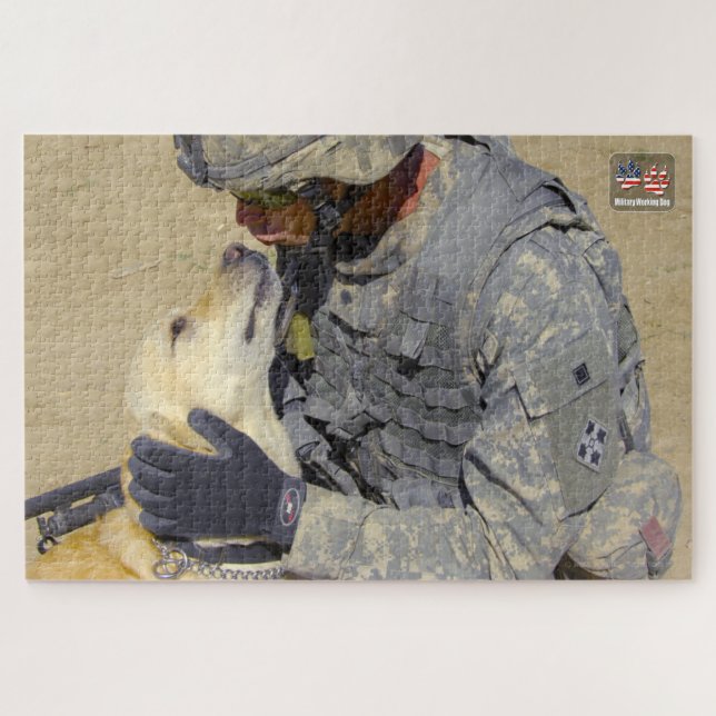 Puzzle PERRO DE TRABAJO MILITAR DE EE. UU. (20x30 pulgada (Horizontal)