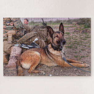 Puzzle PERRO DE TRABAJO MILITAR DE EE. UU. (20x30 pulgada
