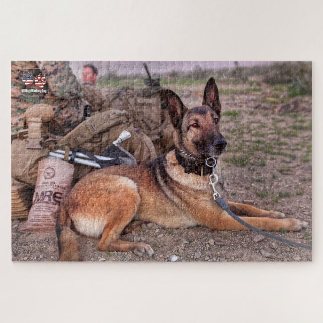 Puzzle PERRO DE TRABAJO MILITAR DE EE. UU. (20x30 pulgada (Horizontal)