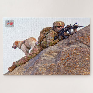 Puzzle PERRO DE TRABAJO MILITAR DE EE. UU. (20x30 pulgada
