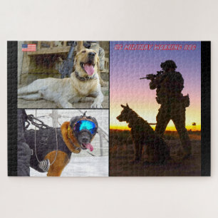 Puzzle PERRO DE TRABAJO MILITAR DE EE. UU. (20x30 pulgada