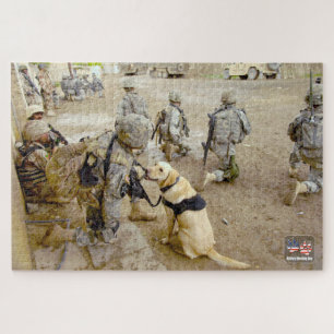 Puzzle PERRO DE TRABAJO MILITAR DE EE. UU. (20x30 pulgada