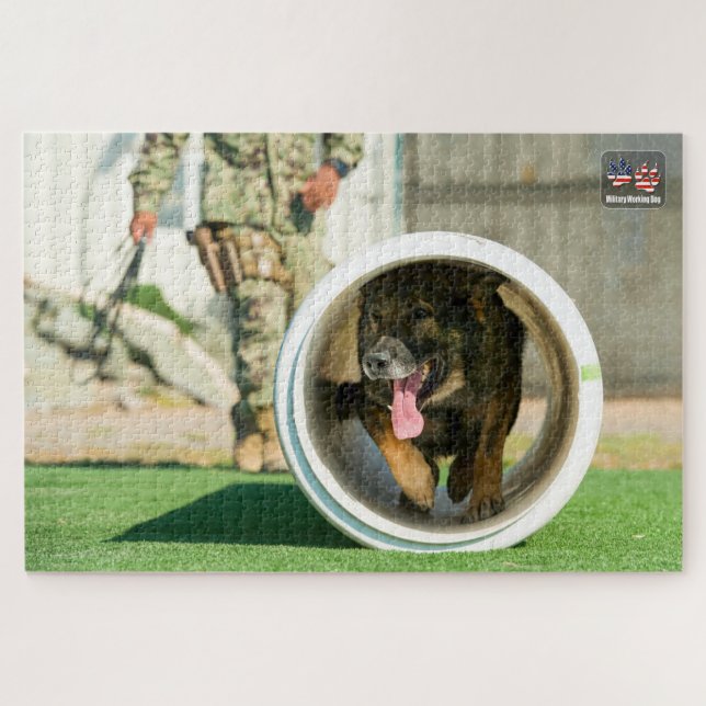 Puzzle PERRO DE TRABAJO MILITAR DE EE. UU. (20x30 pulgada (Horizontal)