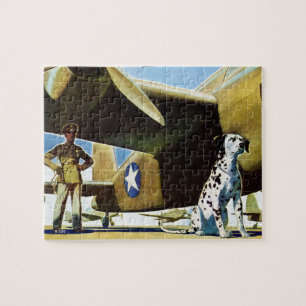 Puzzle Perro del ejército