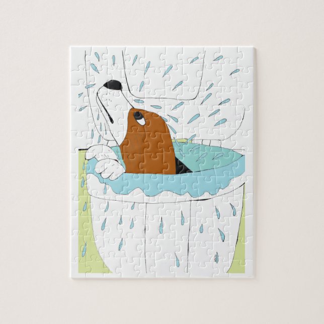 Puzzle perro del inodoro  (Vertical)
