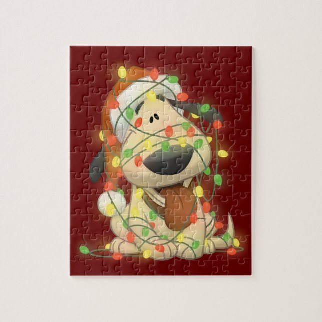 Puzzle Perro del navidad (Vertical)