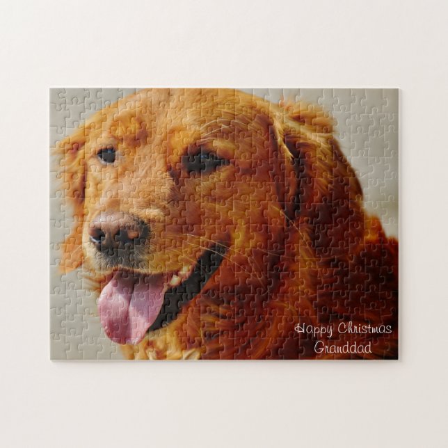 Puzzle Perro del Setter Irlandés. (Horizontal)