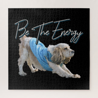 Puzzle Perro descendente del yoga - Sea la cita energétic