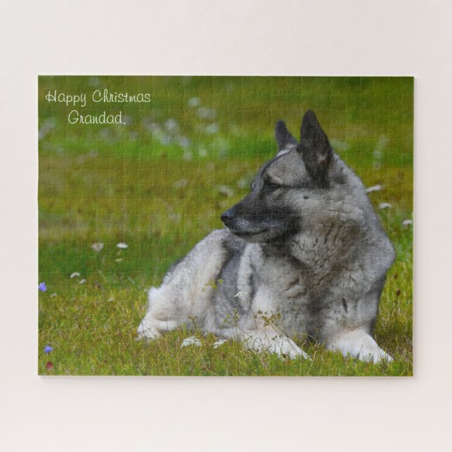 Puzzle Perro Elk Hound. (Horizontal)