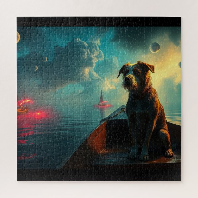Puzzle Perro en barco (Vertical)