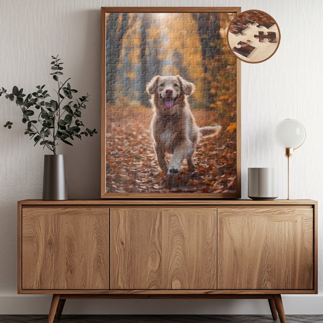 Puzzle Perro en bosque (Subido por el creador)