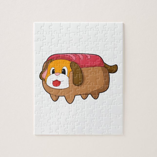 Puzzle Perro en Hotdog (Vertical)