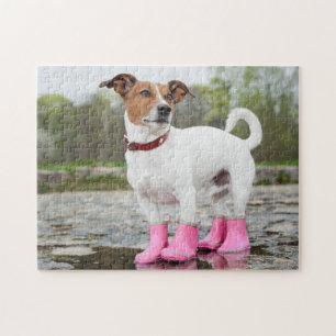 Puzzle Perro En Lluvia