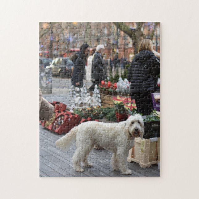 Puzzle Perro en Navidades de Sloane Square, Londres, Ingl (Vertical)