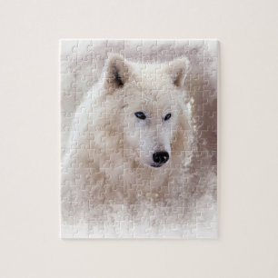 PUZZLE PERRO ESQUIMAL SIBERIANO BLANCO