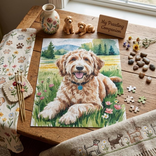 Puzzle Perro Goldendoodle (Subido por el creador)