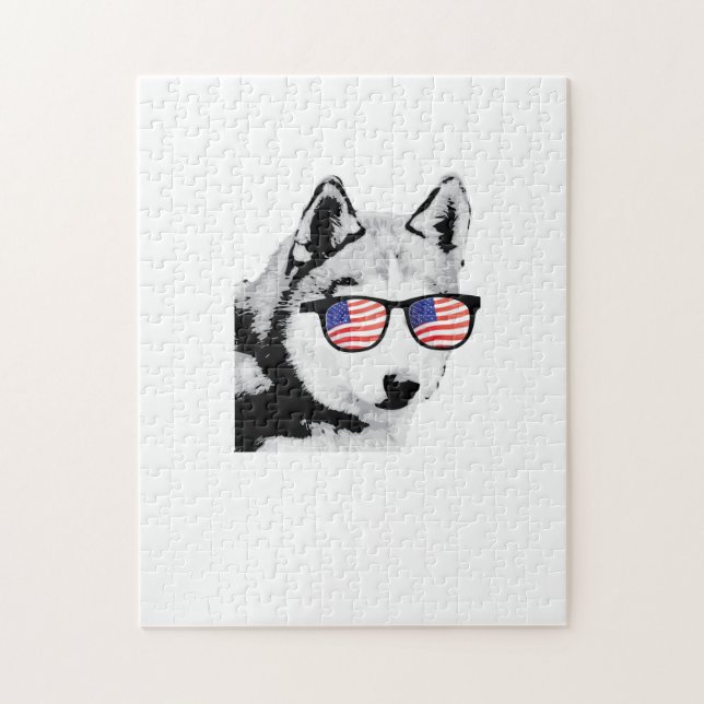 Puzzle Perro Husky Siberian de Guay (Vertical)
