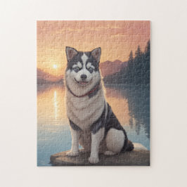 Puzzle Perro Husky Siberiano