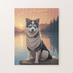 Puzzle Perro Husky Siberiano