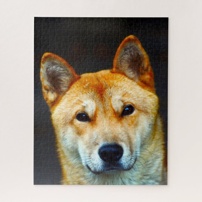 Puzzle perro jindo coreano. (Vertical)