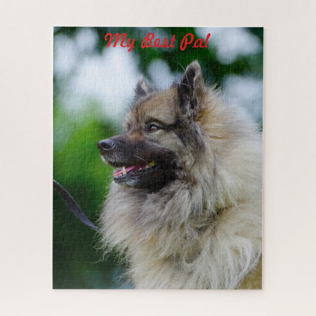 Puzzle Perro Keeshond. (Vertical)