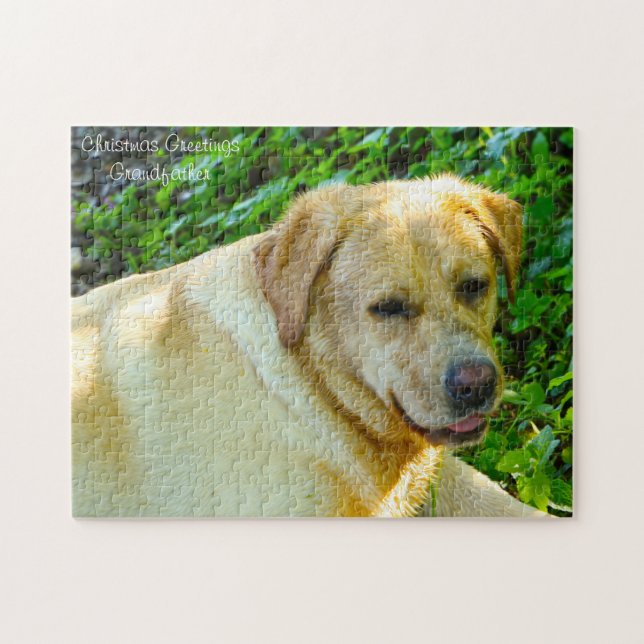 Puzzle Perro Labrador. (Horizontal)