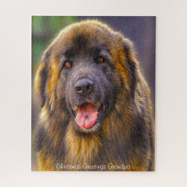 Puzzle Perro Leonberger. (Vertical)