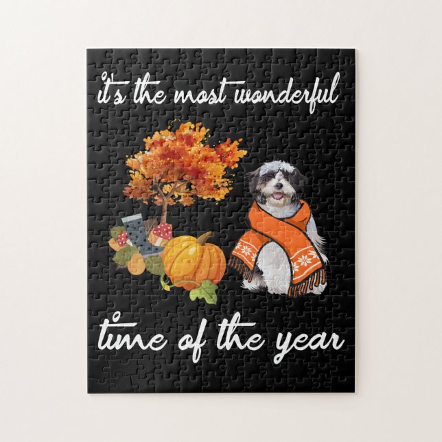 Puzzle Perro Lover| Es la época más maravillosa del año (Vertical)