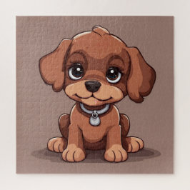 Puzzle Perro marrón lindo