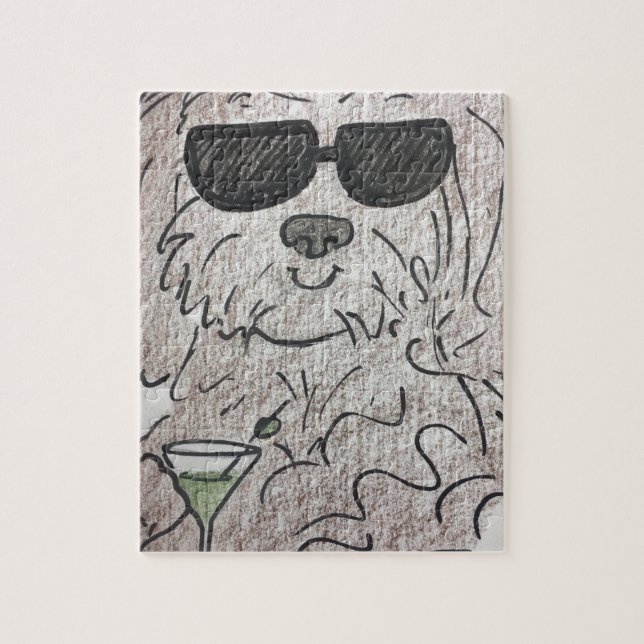 Puzzle Perro martini de Havanese (Vertical)