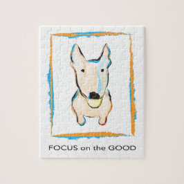 Puzzle Perro más feliz de todos los años toro inglés Terr