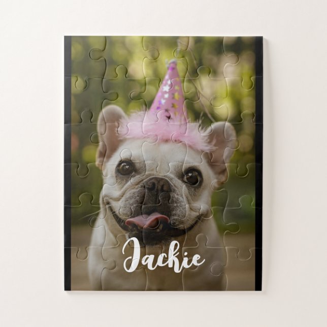 Puzzle Perro mascota personalizado (Vertical)