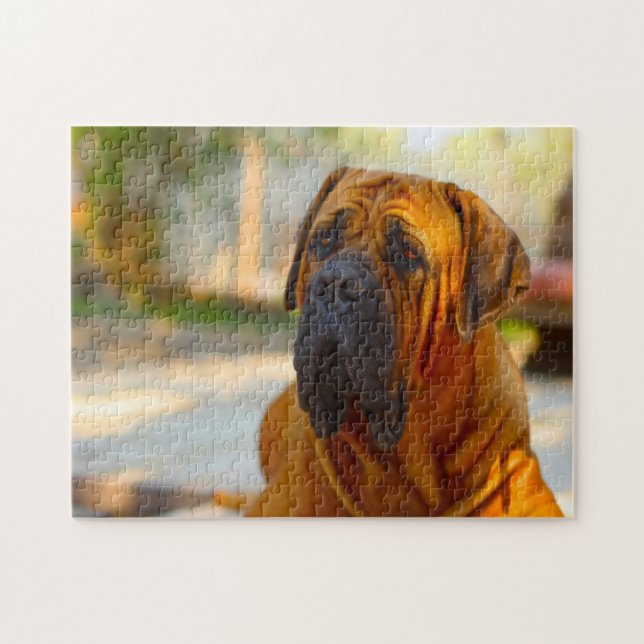 Puzzle Perro Mastiff. (Horizontal)