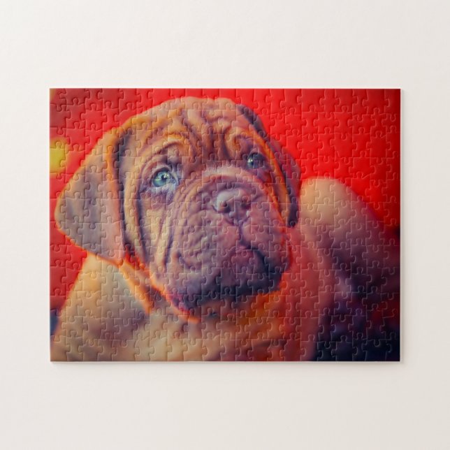 Puzzle Perro Mastiff. (Horizontal)