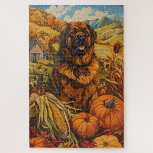 Puzzle Perro Mastín Tibetano Acción de Gracias por la Cos