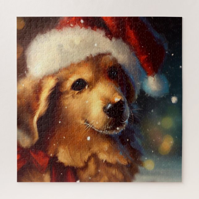 Puzzle Perro navidad (4) (Vertical)