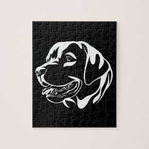 Puzzle Perro negro y blanco