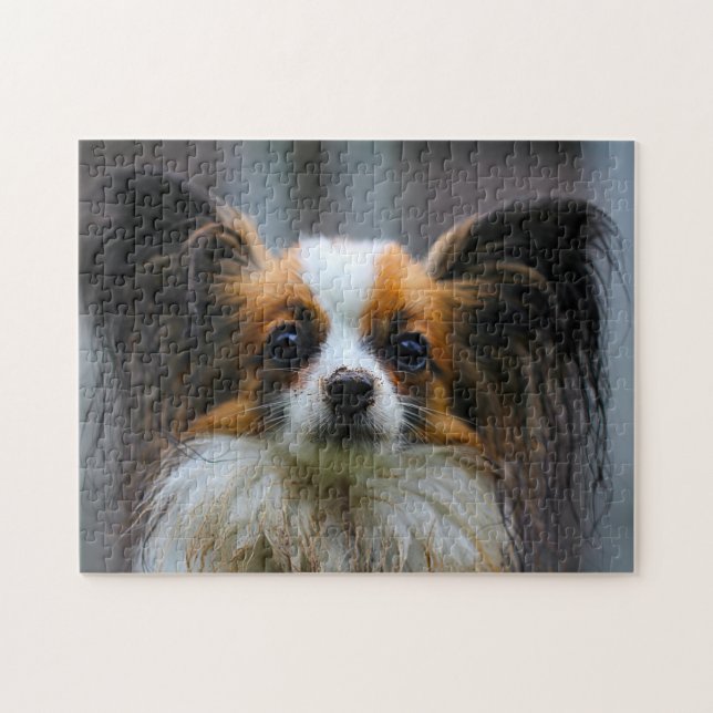 Puzzle Perro Papillon. (Horizontal)