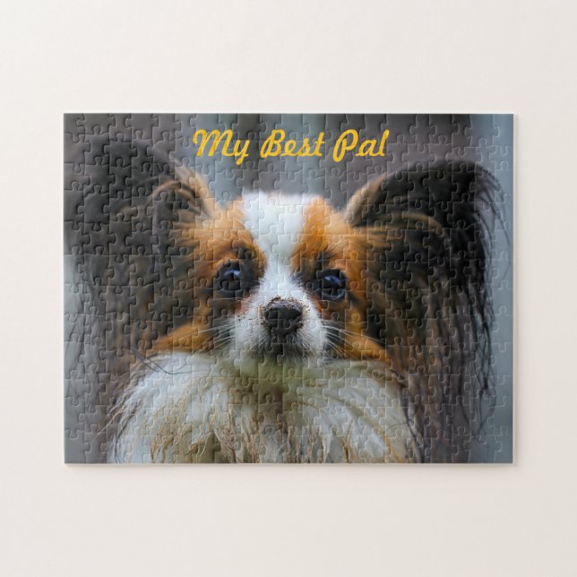 Puzzle Perro Papillon. (Horizontal)